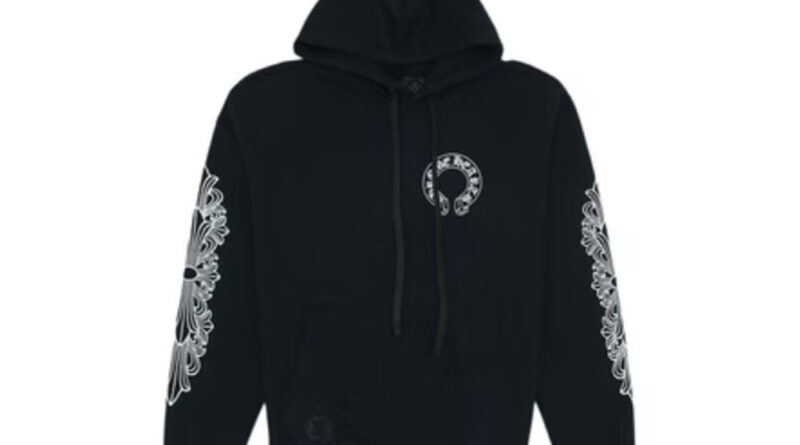Chrome-Hearts-Horse-Shoe-Floral-Hoodie-1