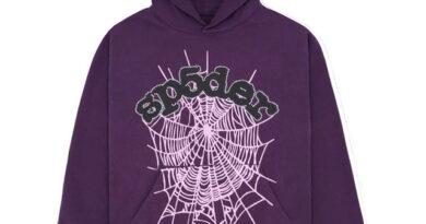 Spider Web Print Gothic Punk Hoodie-Purple
