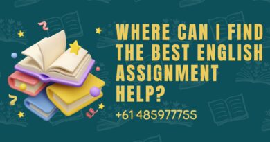 Where can I Find the Best English Assignment Help?