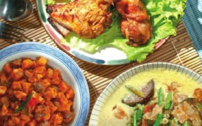 H11 Ayam Bakar Ungkep, Terong Kuah Santan Kuning, Sambal Goreng Kentang