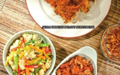 H19 Ayam Goreng Bumbu Serundeng, Tempe Bumbu Kecap, Orak-arik Buncis