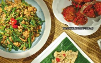 H20 Tongkol Bumbu Pedas, Tumis Genjer Oncom, Pepes Tahu